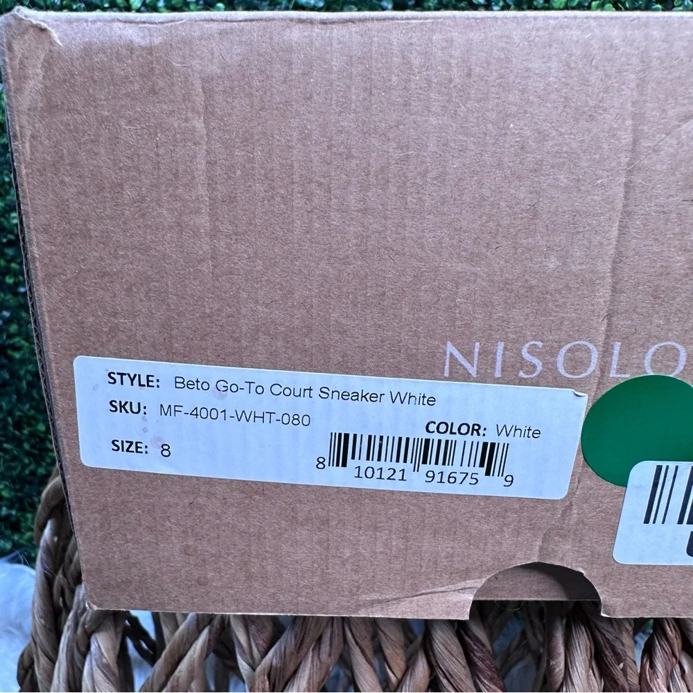 New in box Nisolo 100% leather x Anthropologie Beto go‎ to court sneaker